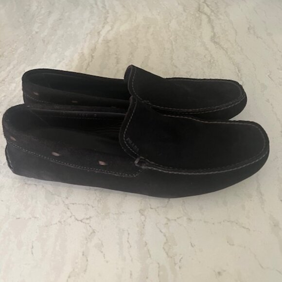 Prada Men\'s Suede Moccasin Loafers Size 9 NEW main image 4